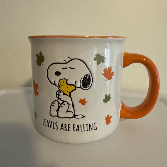 Peanuts Snoopy Autumn Mug - Orange and White - Picture 3 of 5